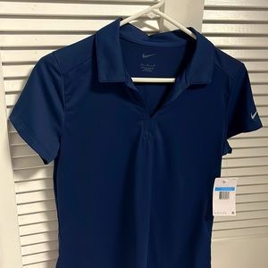 Dark Navy Nike Ladies Golf Polo- Dri-Fit, sz M